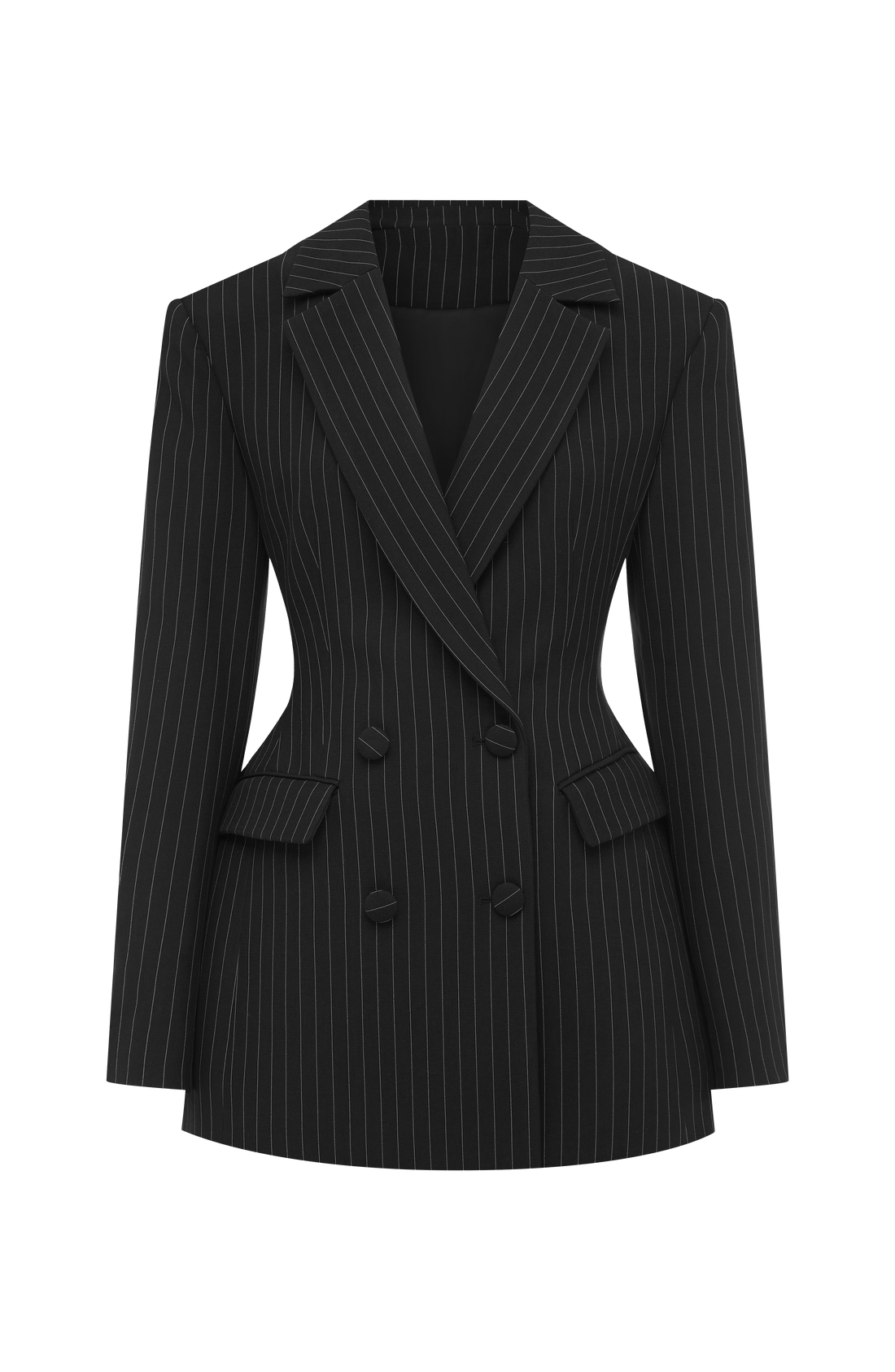 Elvira Mini Dress - Black Stripe