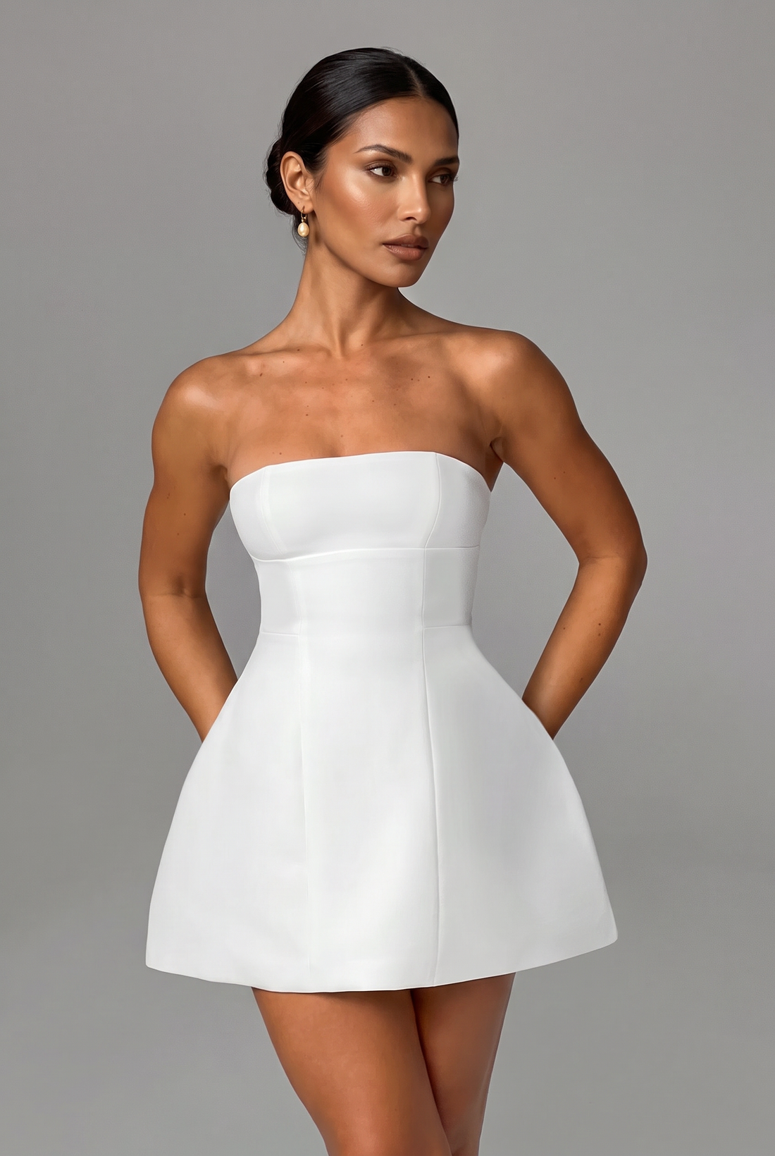 Robe Courte Asha - Ivoire