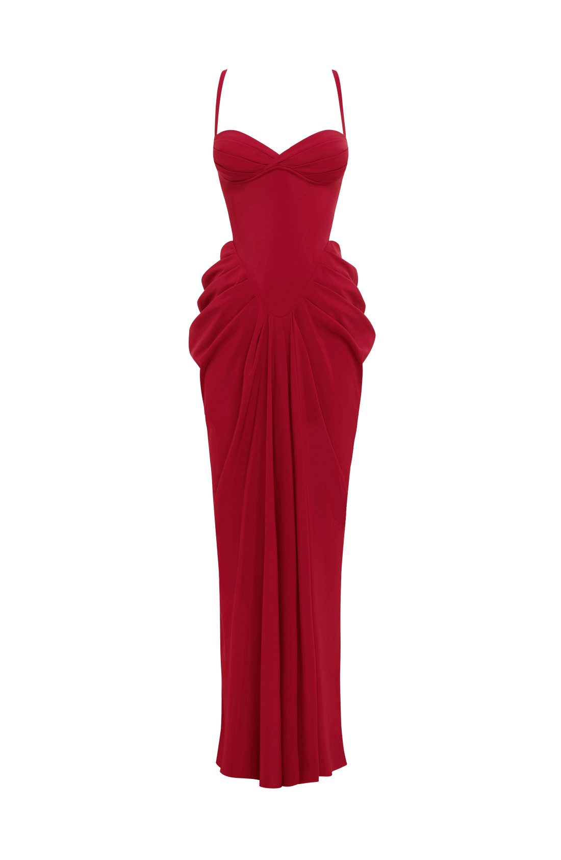 Robe Longue Lucille - Rouge Profond