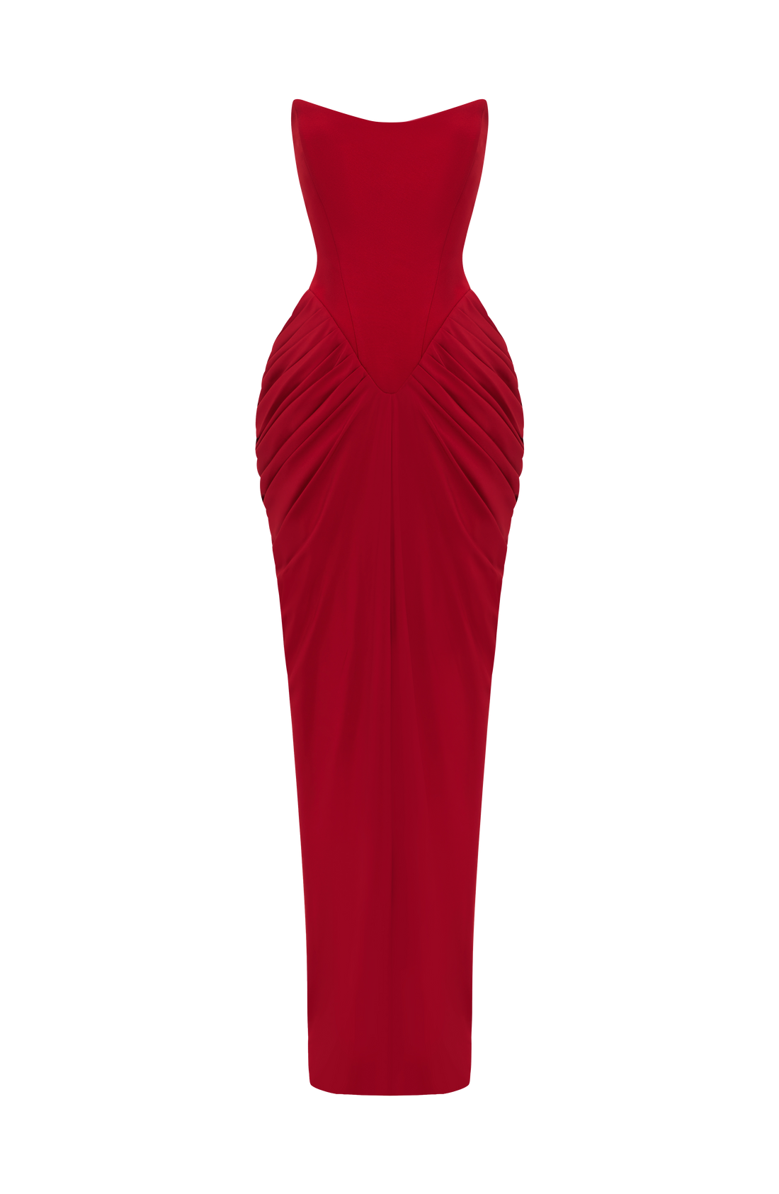 Robe Longue Noura - Rouge Profond
