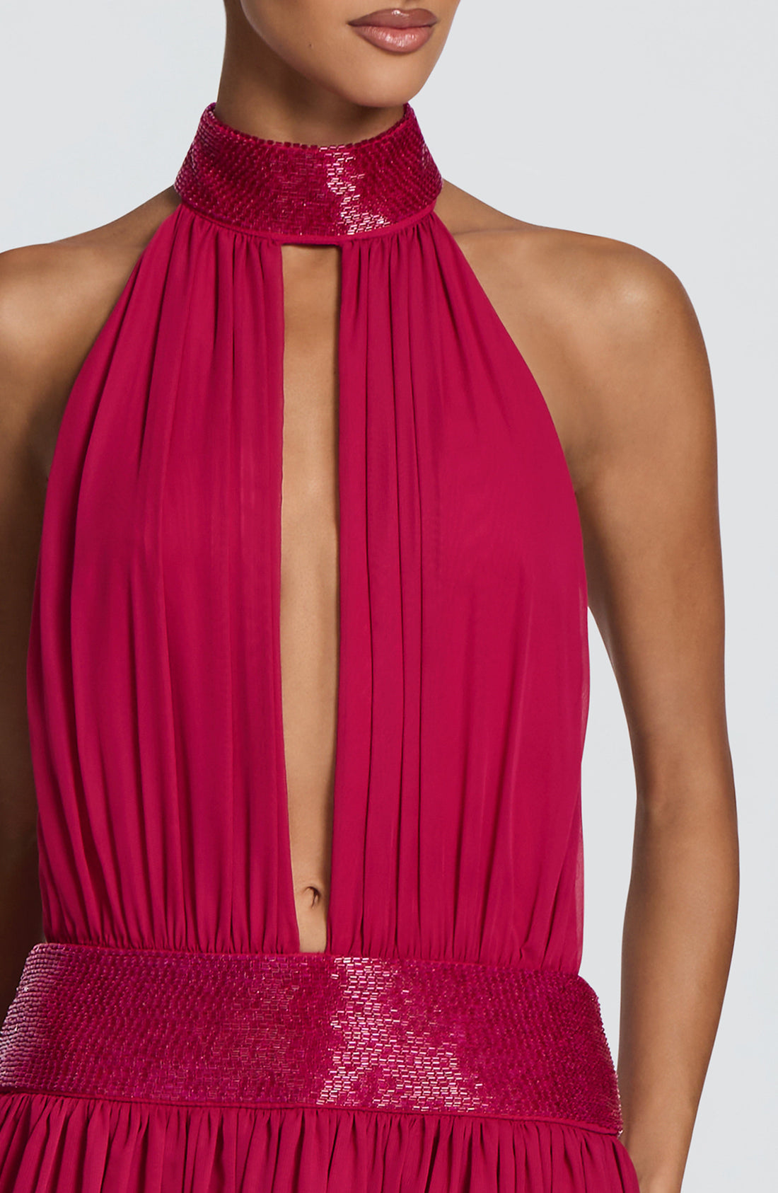 Robe Longue Rosalina - Framboise