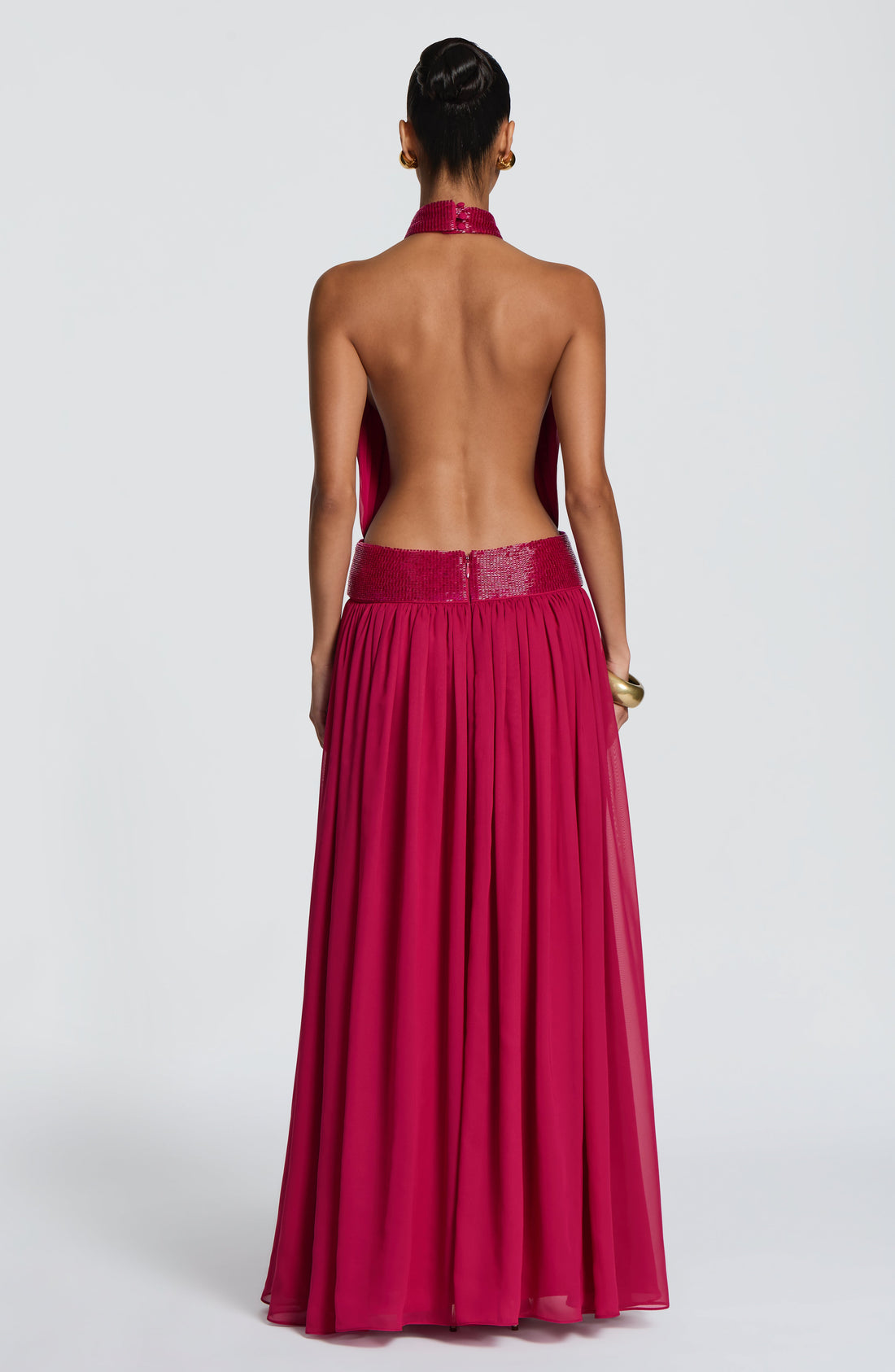 Robe Longue Rosalina - Framboise