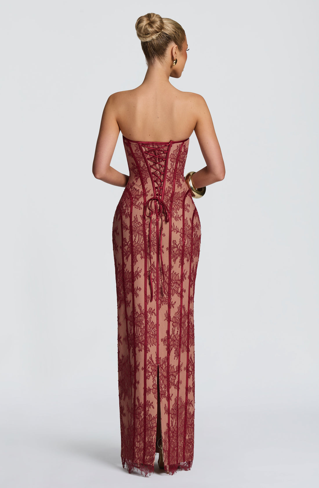 Robe Longue Tamara - Bordeaux
