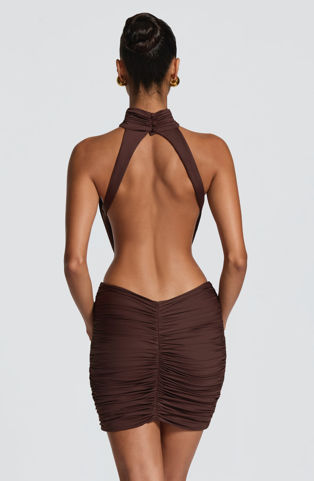 Robe Courte Thekla - Brun Prune