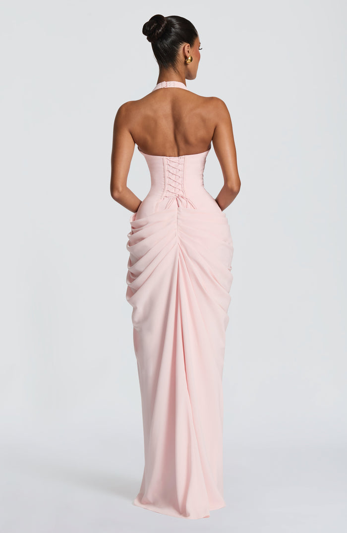 Robe Longue Minette - Rose Poudré