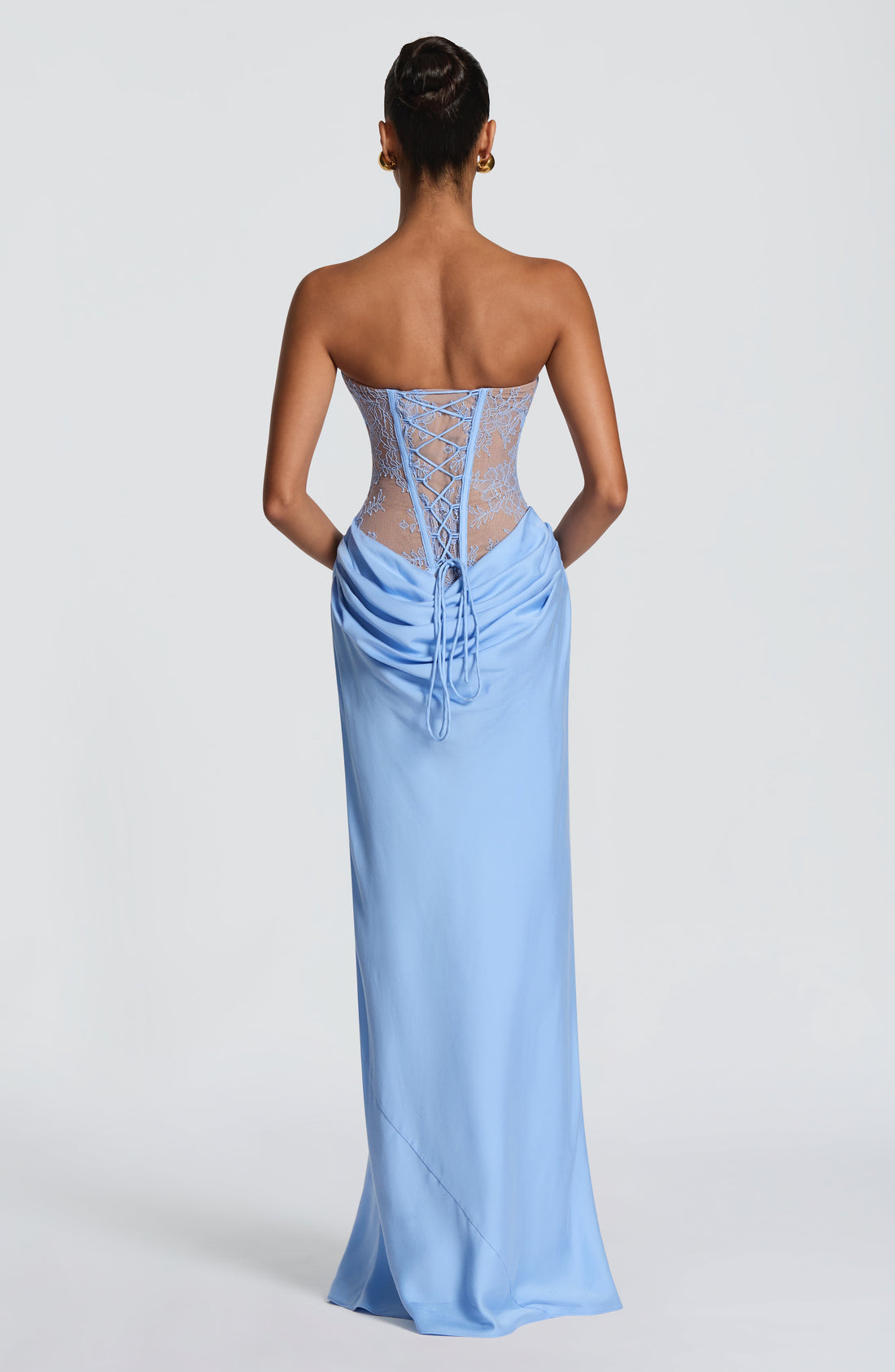 Robe Longue Kathleen - Bleu Poudré