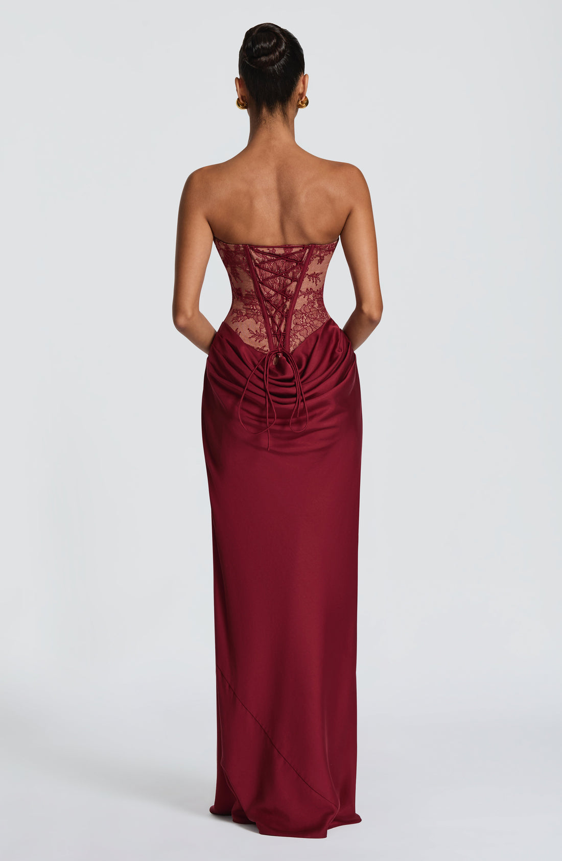 Robe Longue Kathleen - Bordeaux