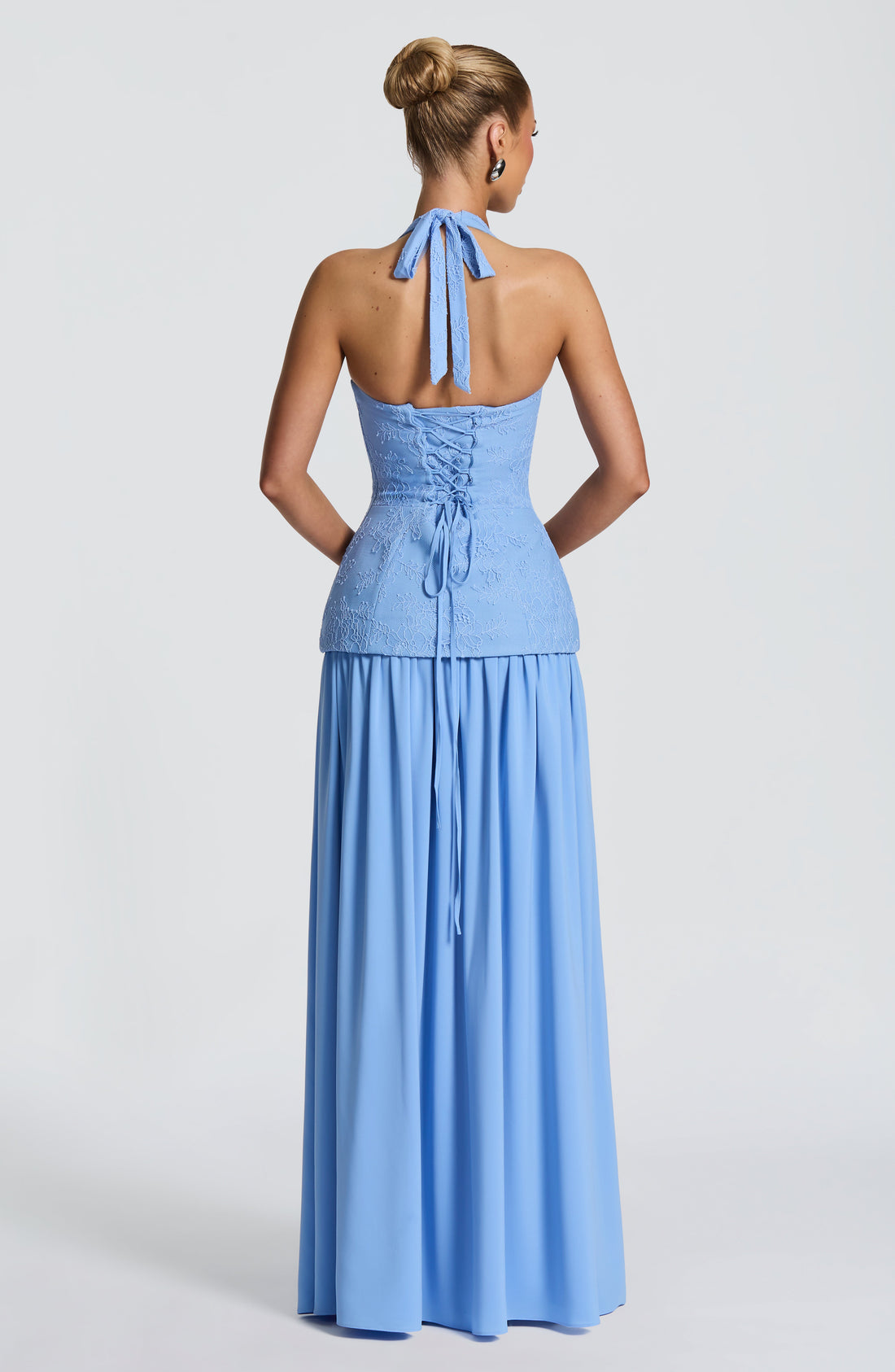 Robe Longue Almira - Bleu Poudré