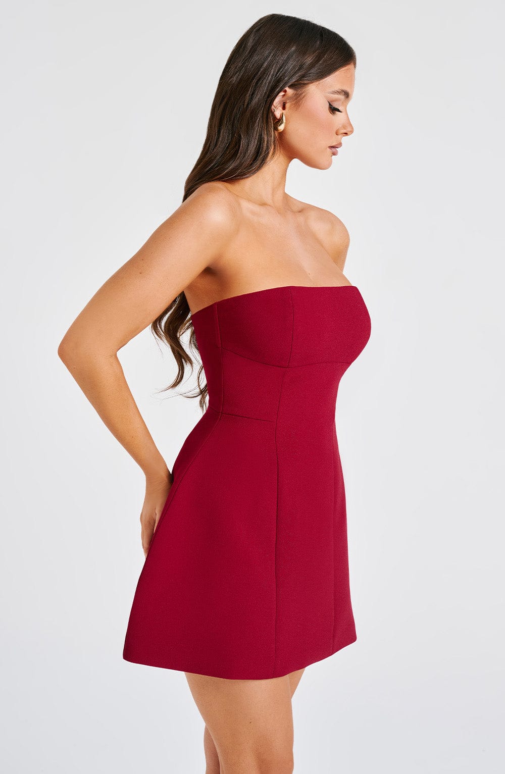 Robe Courte Asha - Lie de Vin