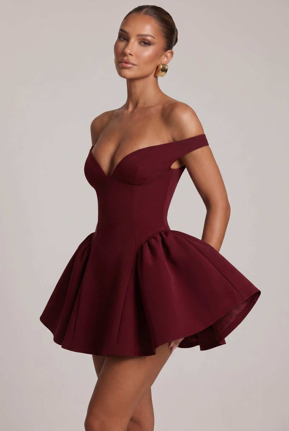 Robe Courte Marla - Rouge Cerise