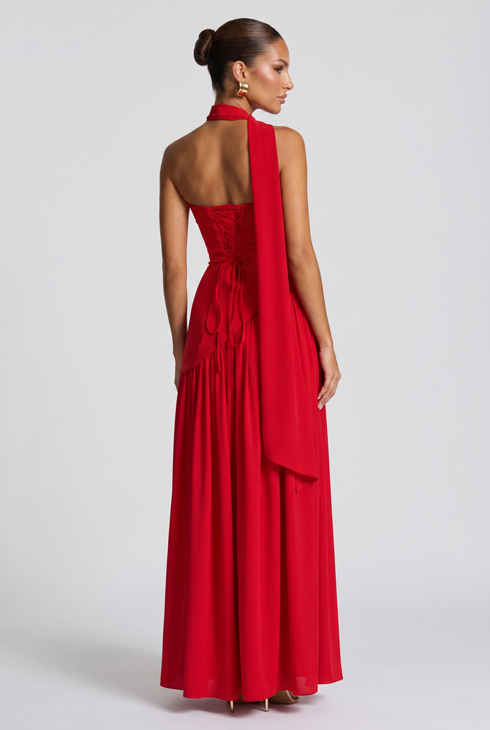 Robe Longue Maliyah - Rouge
