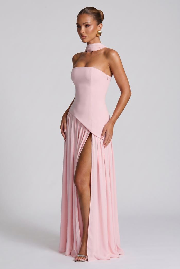 Robe Longue Maliyah - Rose Poudré