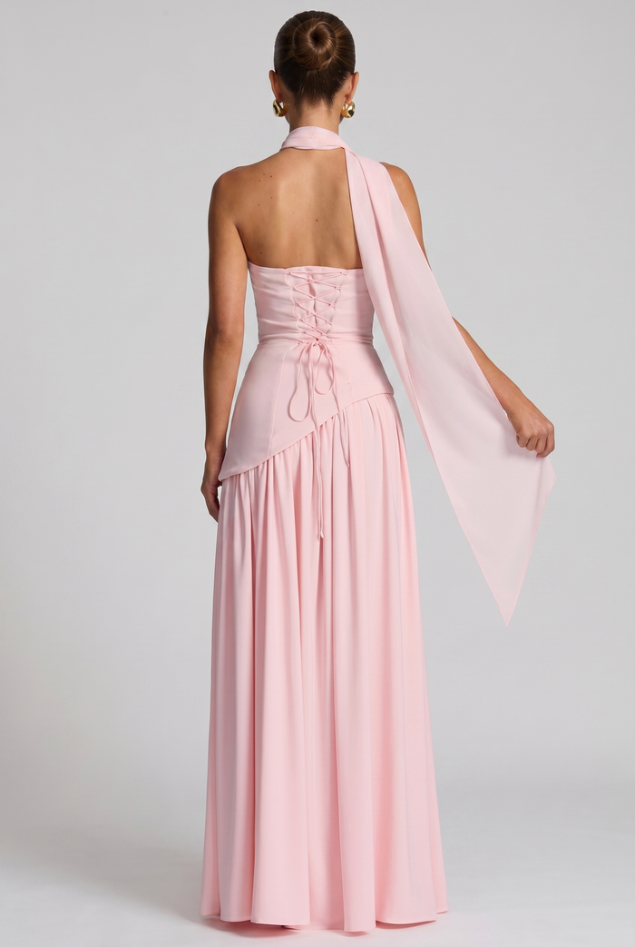 Robe Longue Maliyah - Rose Poudré