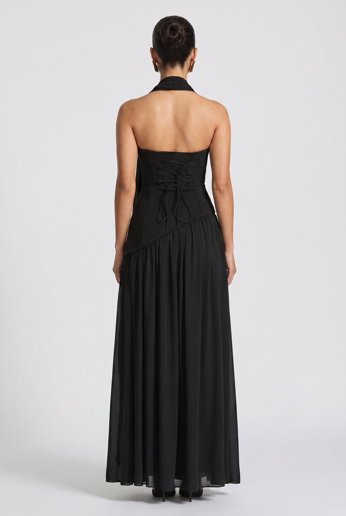 Robe Longue Maliyah - Noir