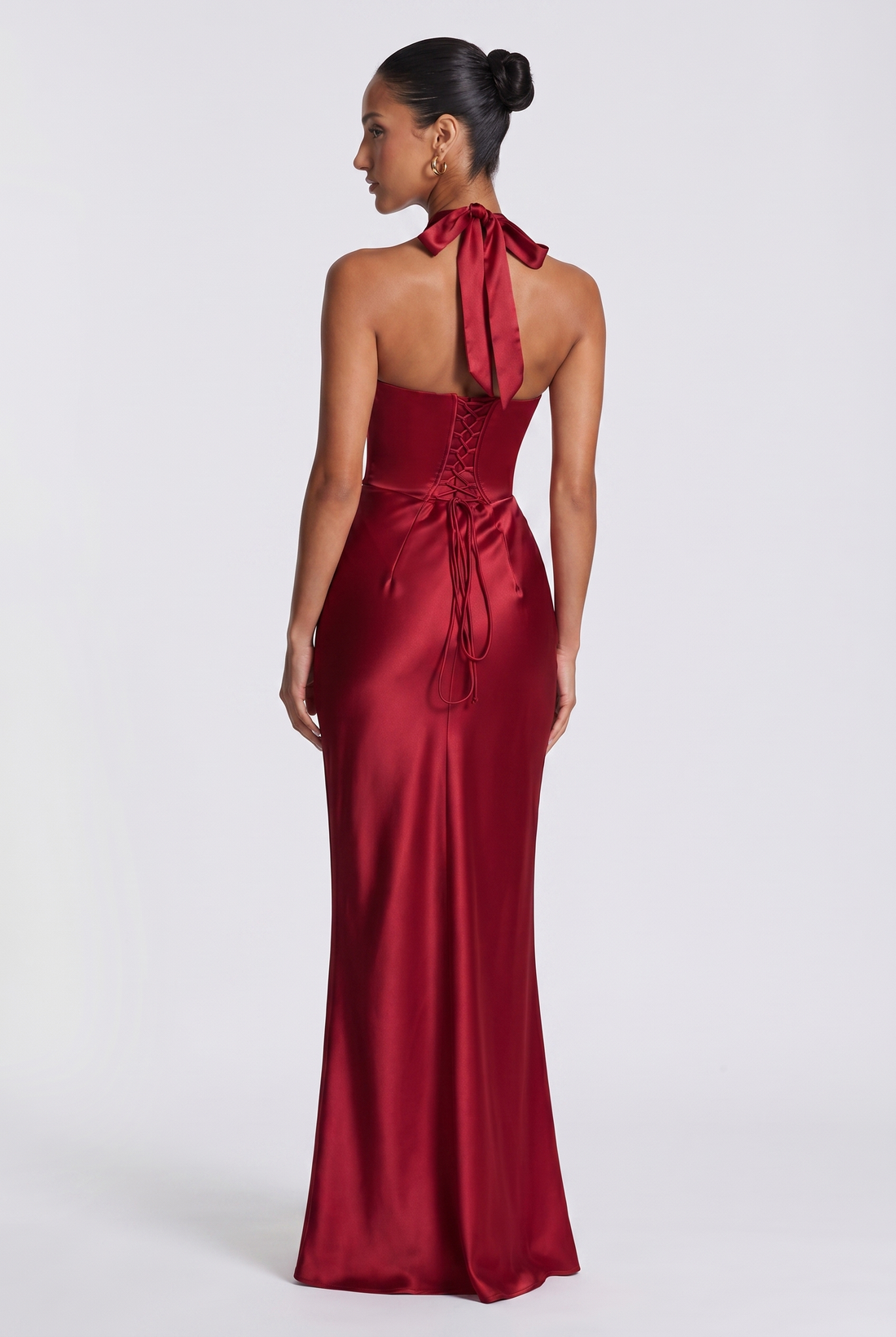 Robe Longue Elowen - Rouge Profond