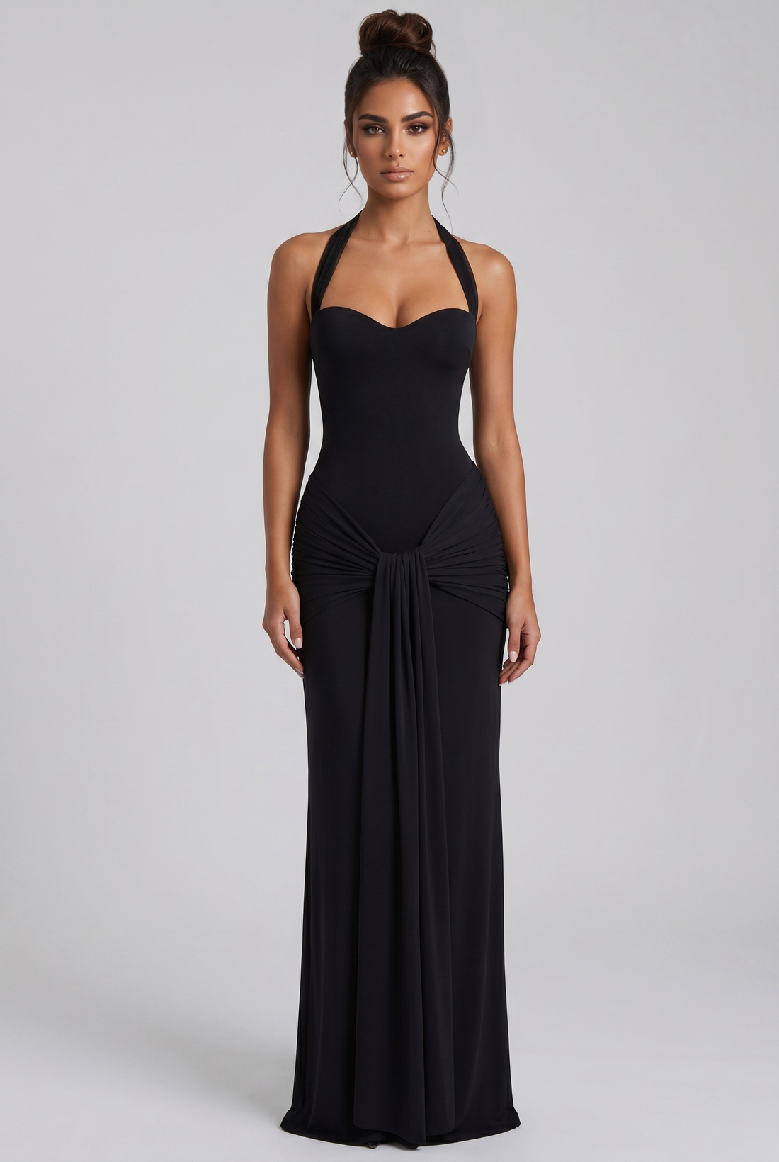 Robe Longue Gia - Noir