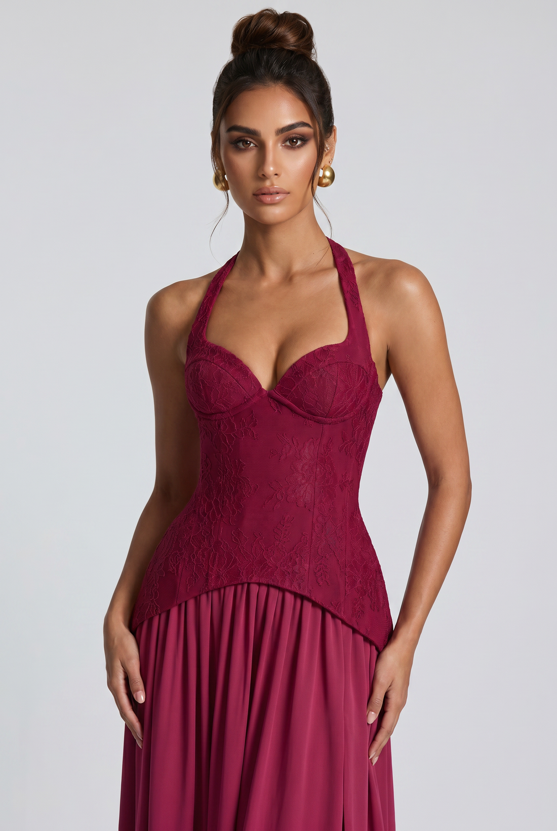 Robe Longue Almira - Mûre