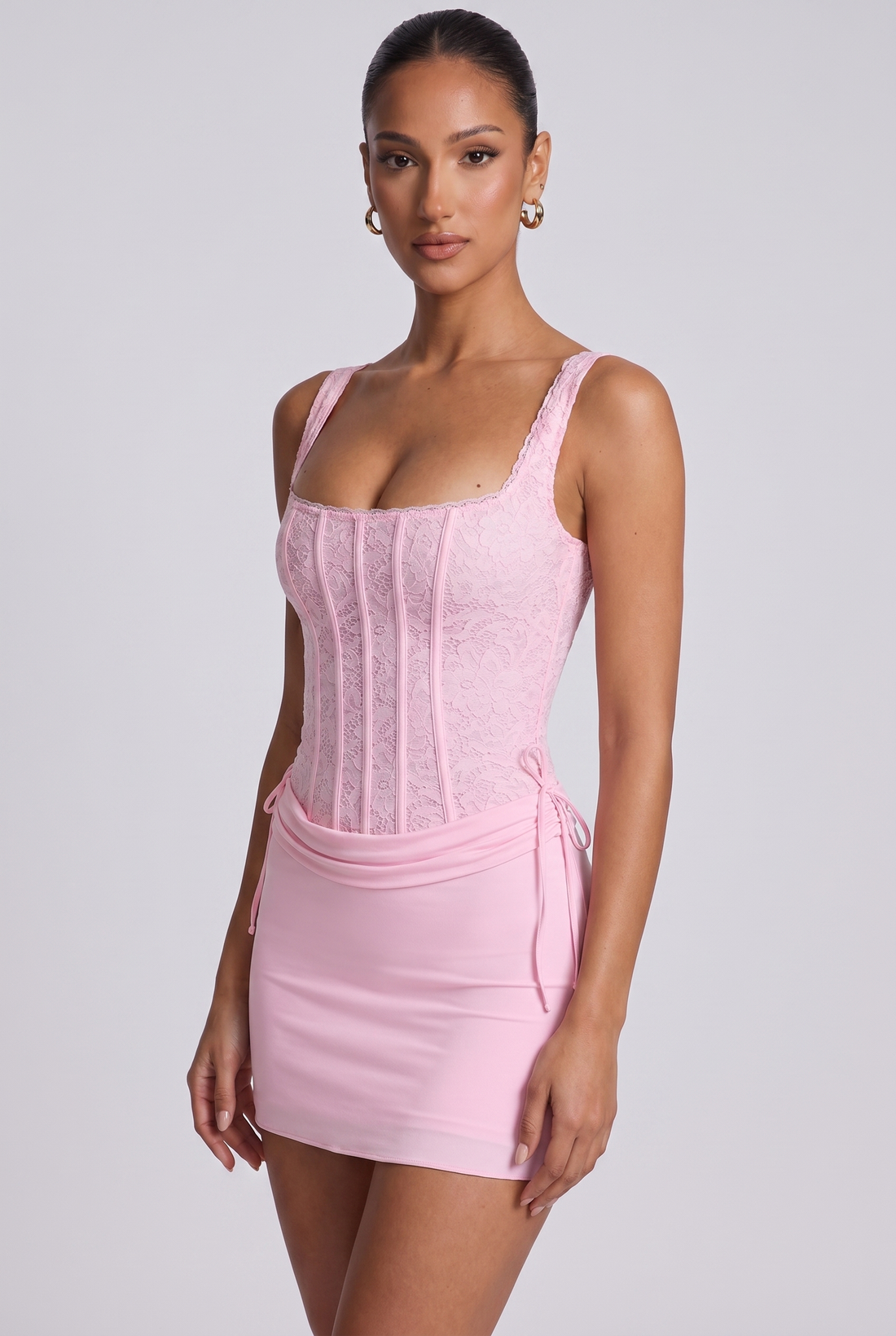 Robe Courte Aralyn - Rose Floral