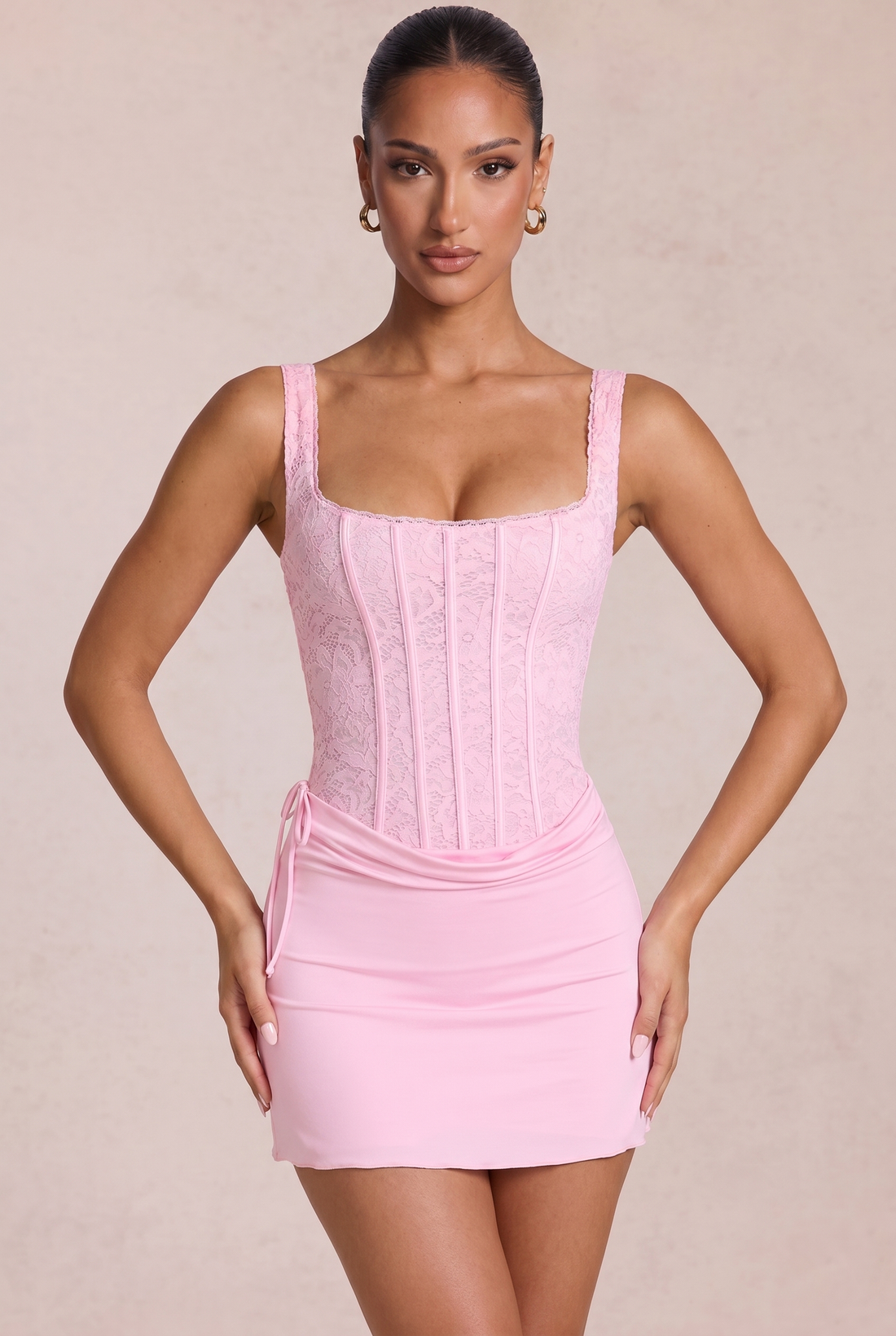 Robe Courte Aralyn - Rose Floral