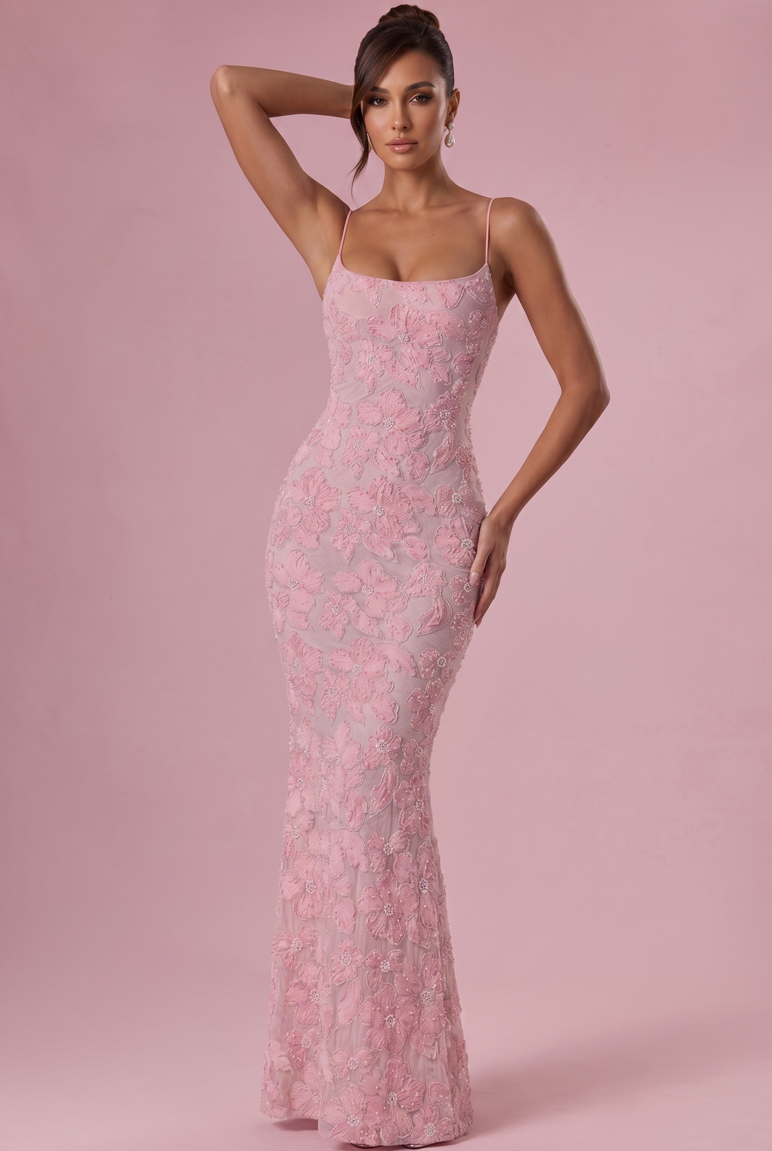 Robe Longue Valora - Rose Poudré