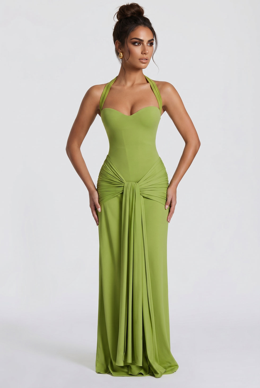 Robe Longue Gia - Olive