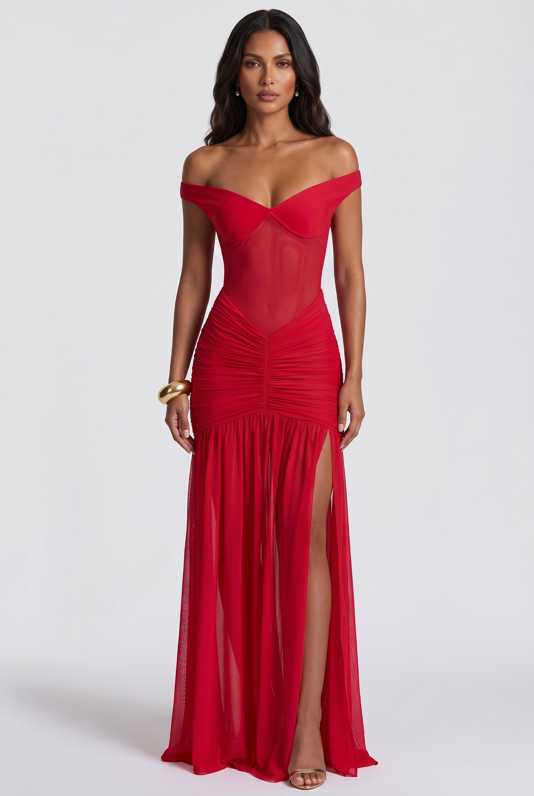 Alaia Maxi Dress - Red