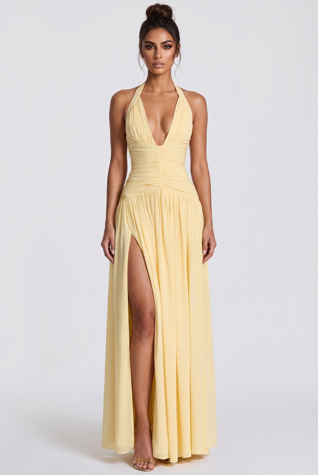 Amaris Maxi Dress - Lemon