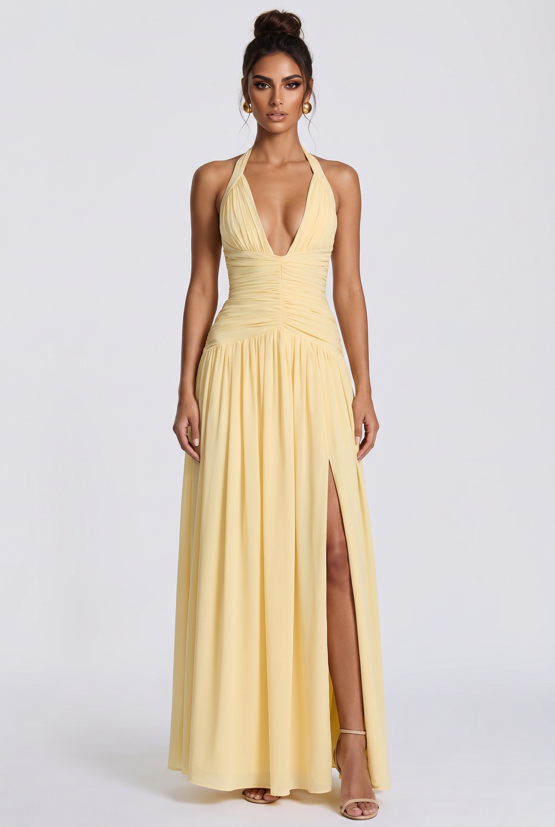 Amaris Maxi Dress - Lemon