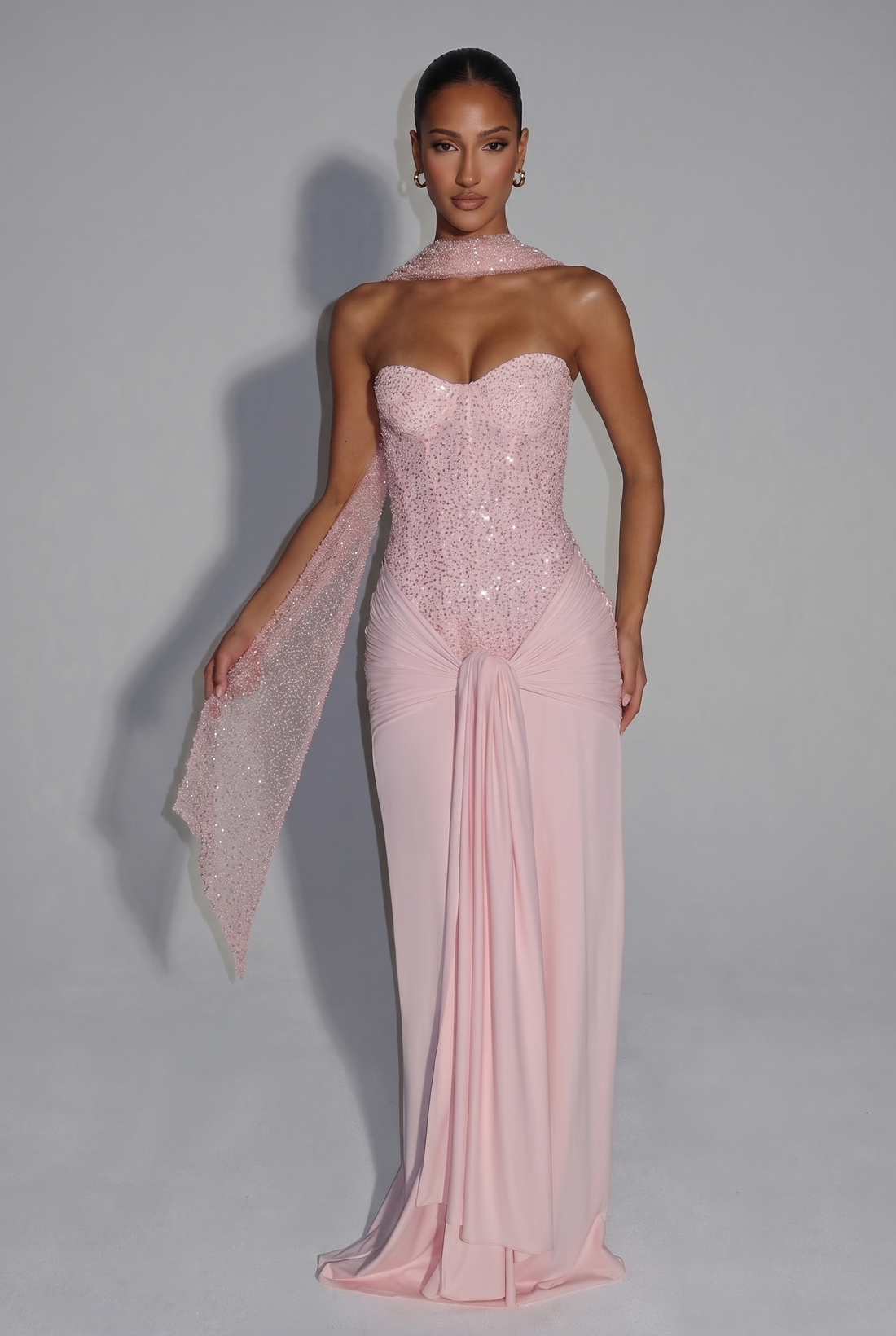 Carina Maxi Dress - Blush