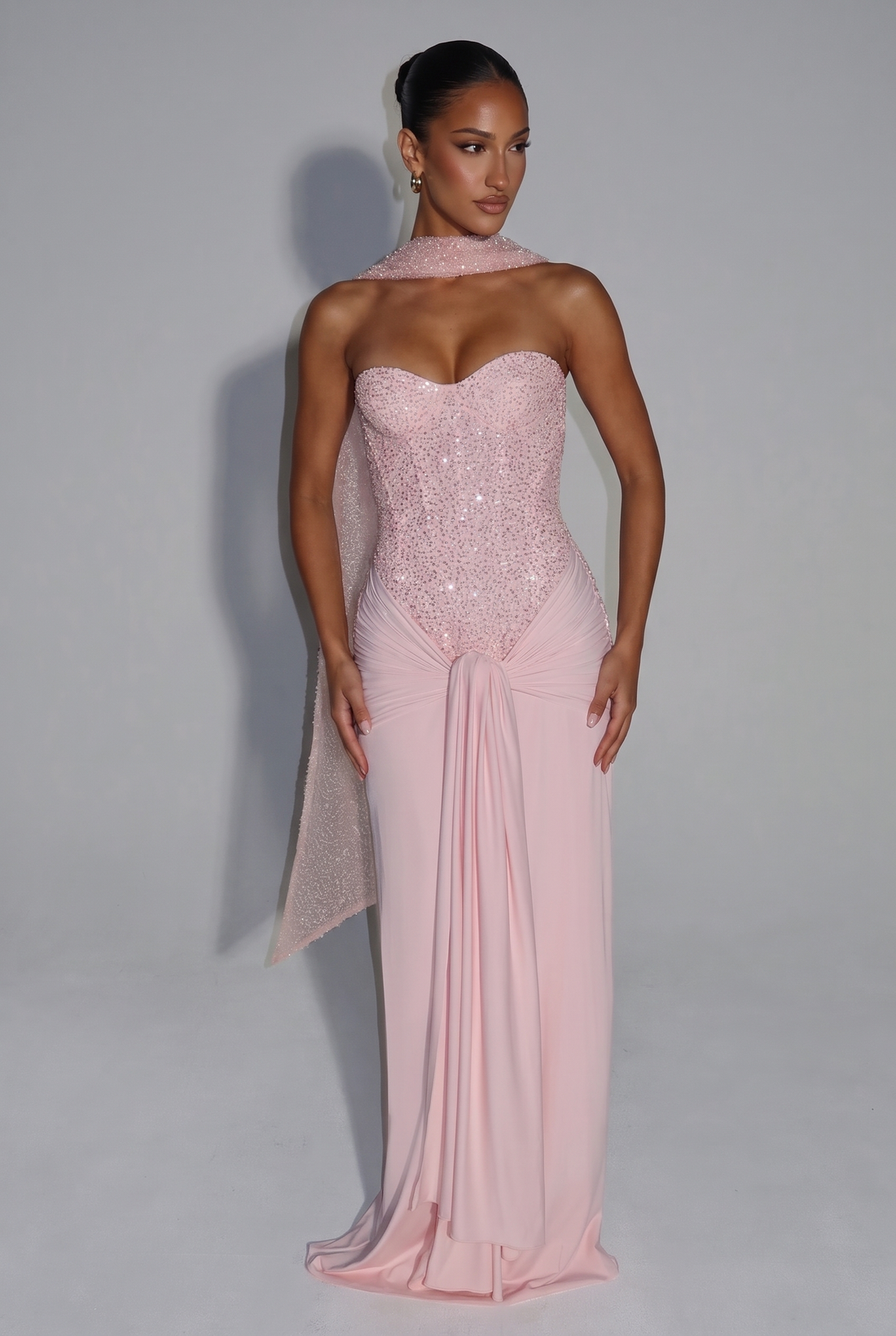 Carina Maxi Dress - Blush