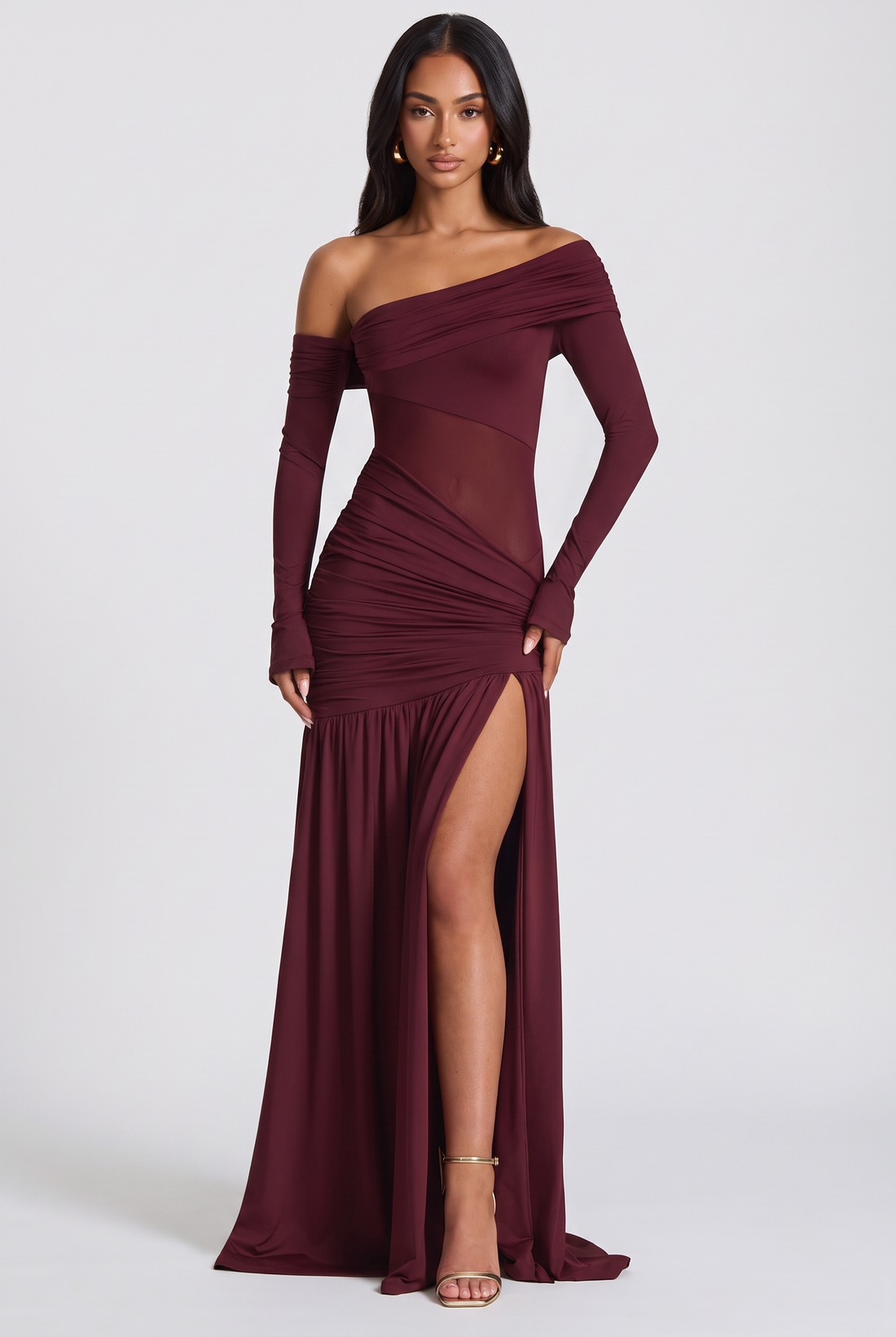 Ettalie Maxi Dress - Cherry Lacquer