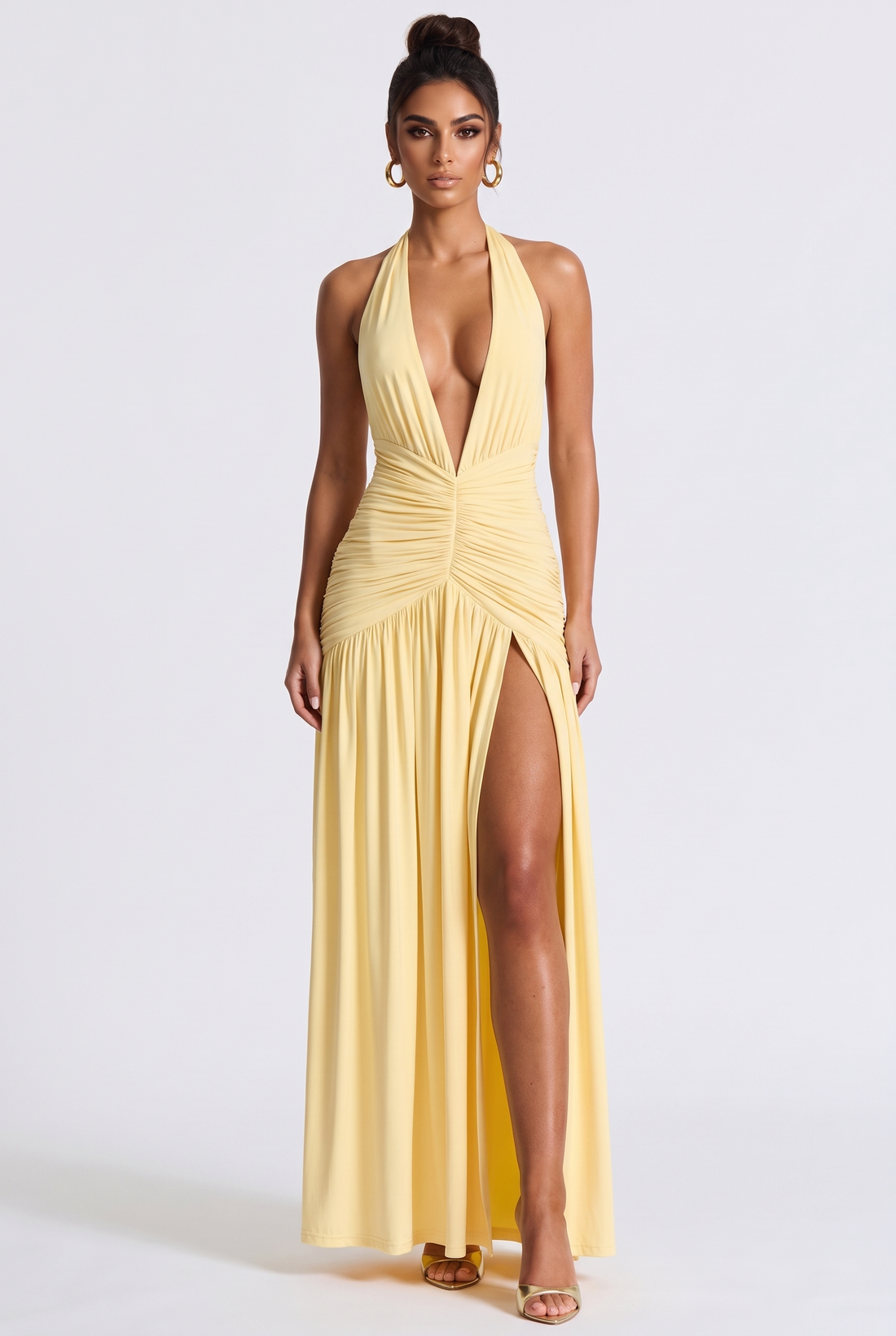 Melania Maxi Dress - Lemon