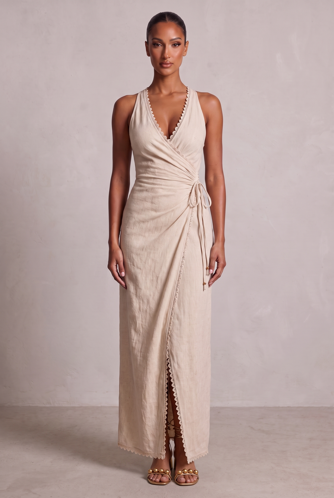 Albane Maxi Dress - Beige