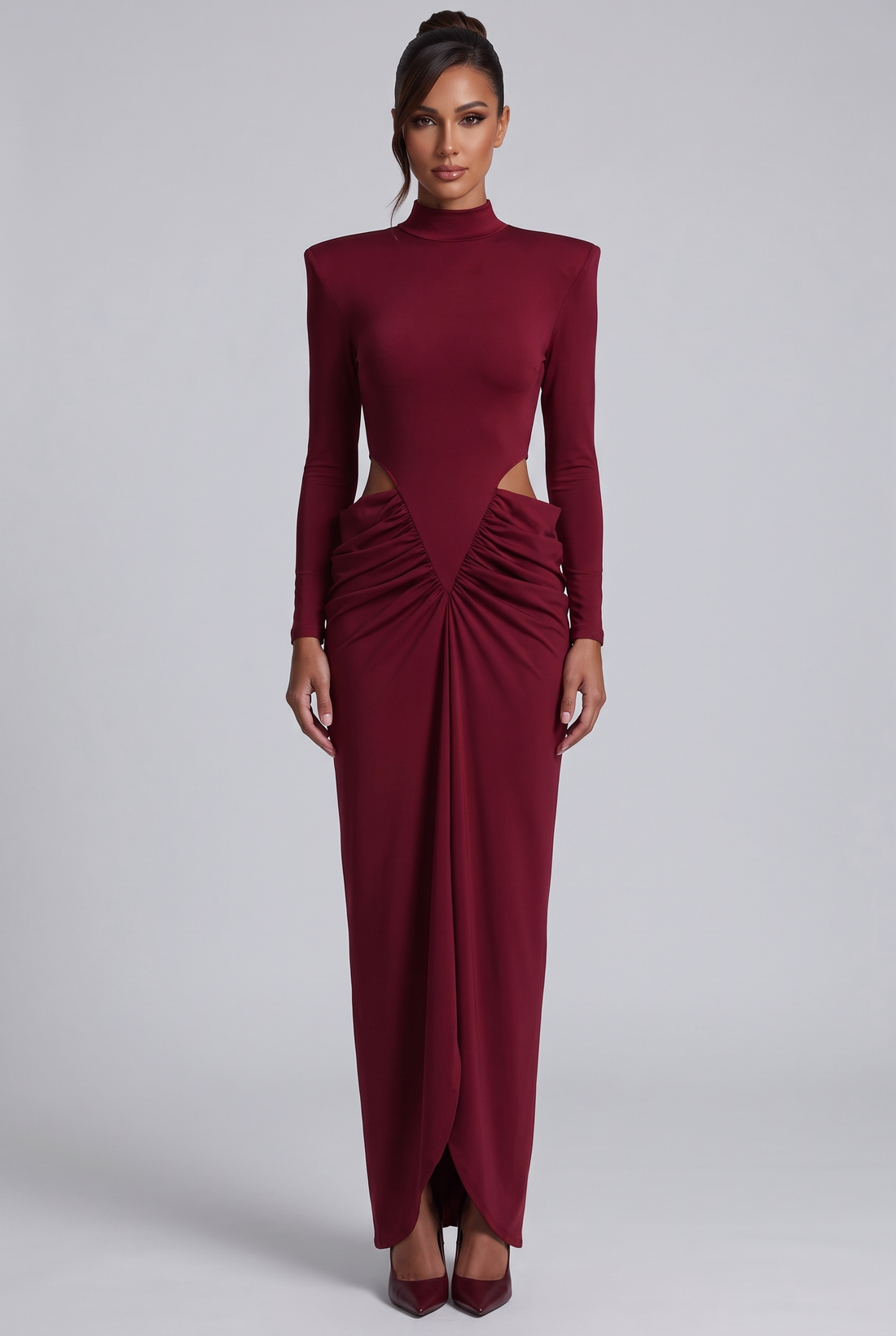 Honorine Maxi Dress - Burgundy