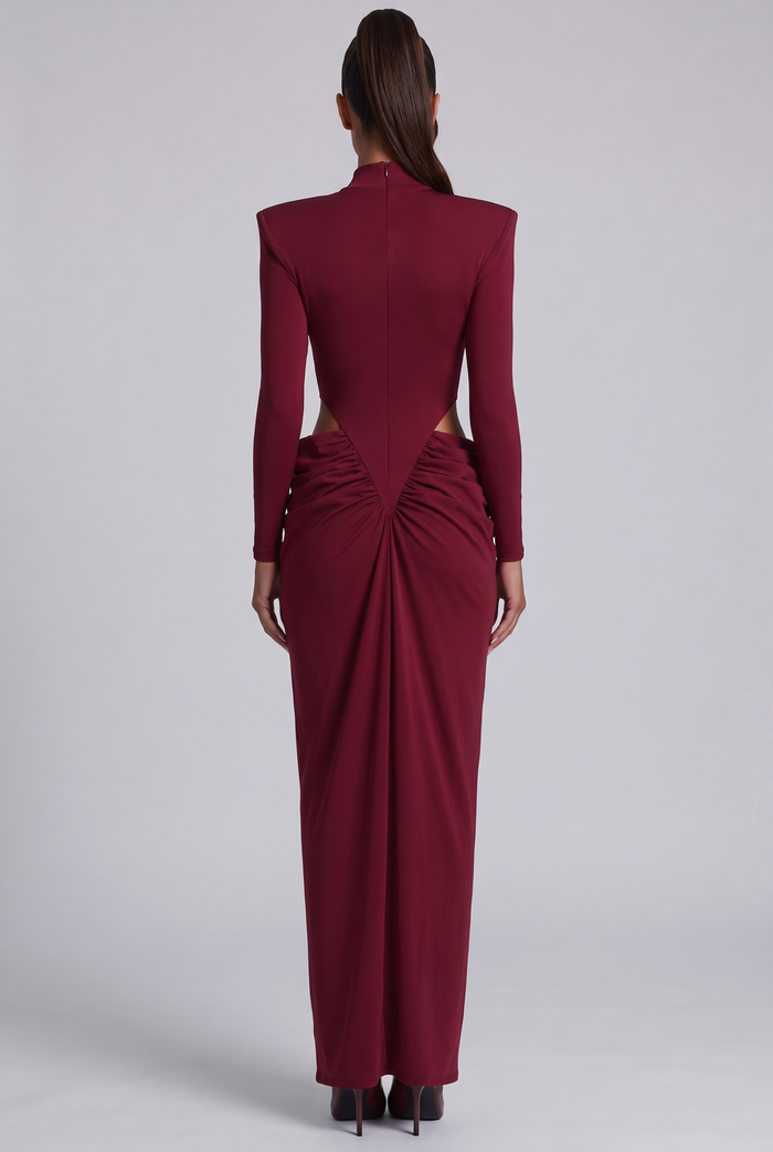 Honorine Maxi Dress - Burgundy