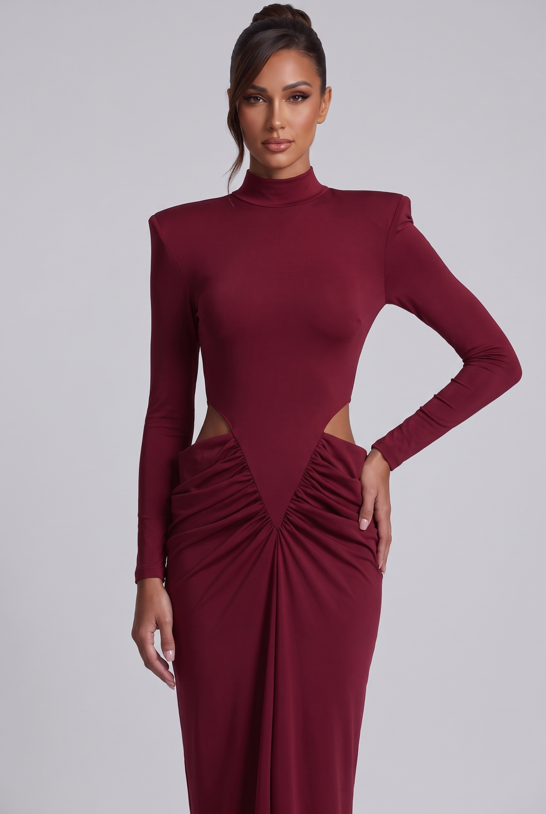 Honorine Maxi Dress - Burgundy