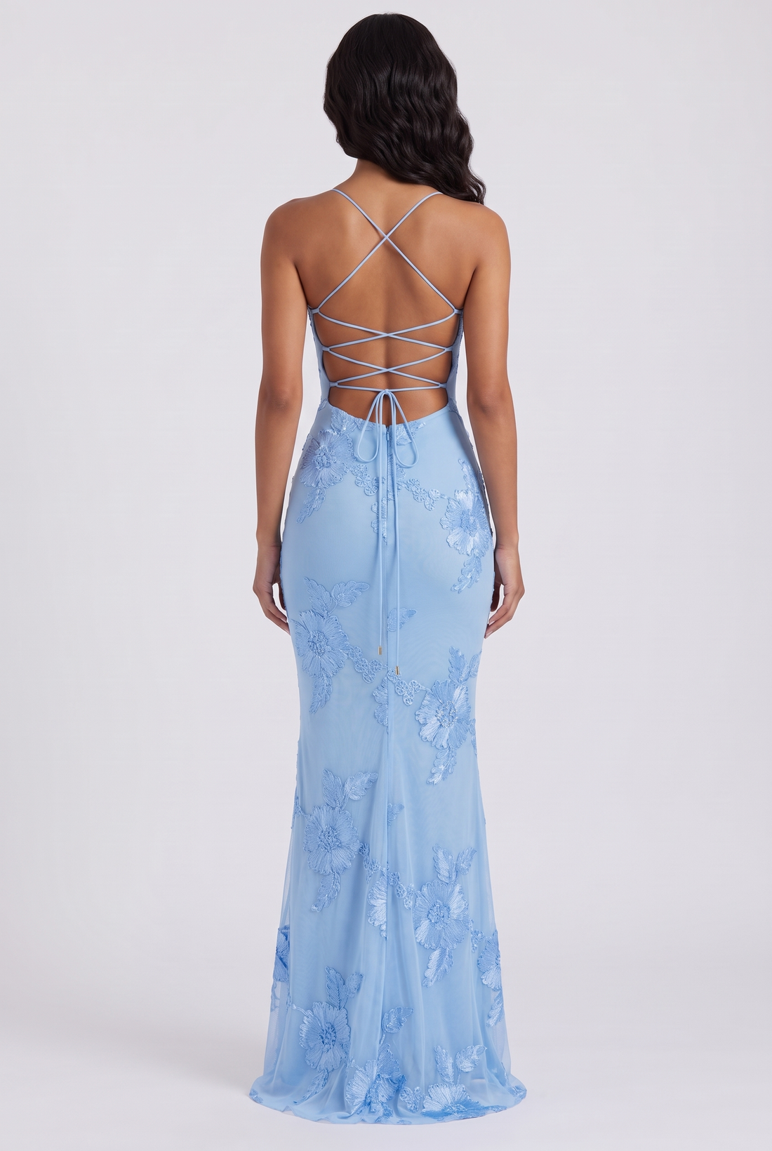 Rosalie Maxi Dress - Sky Blue