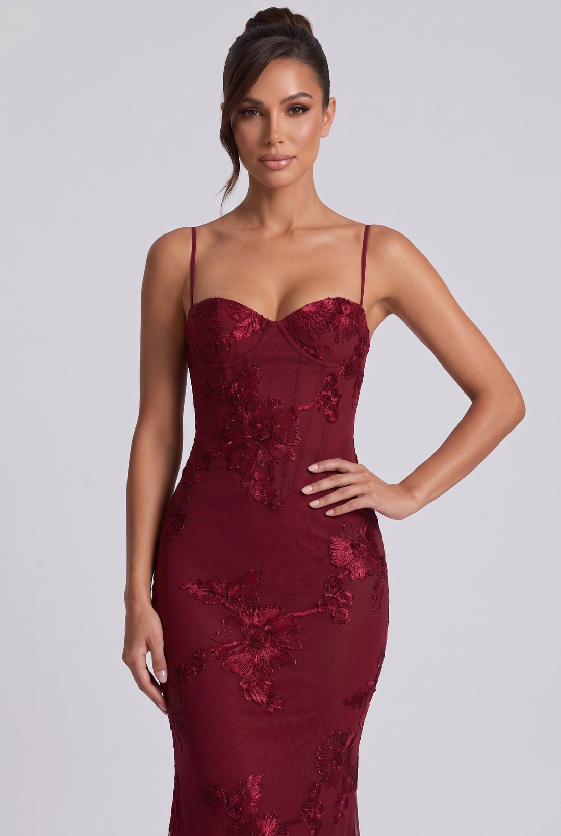 Rosalie Maxi Dress - Burgundy