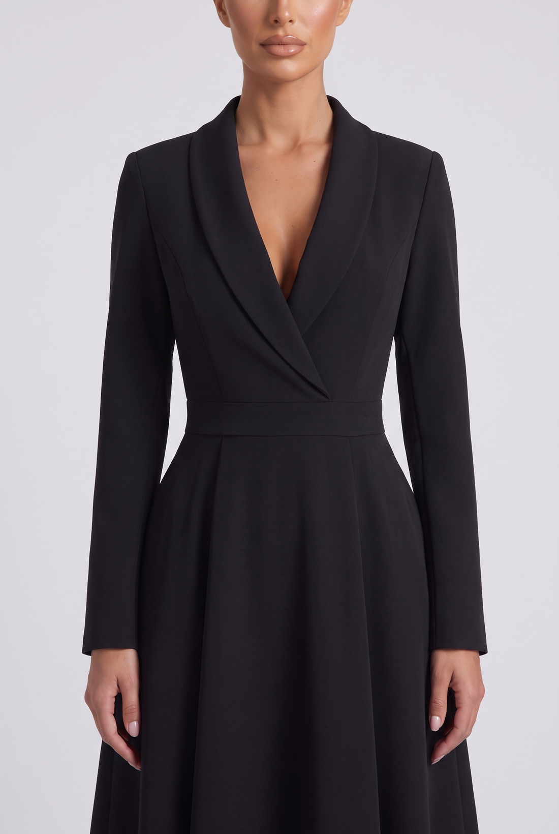 Constance Midi Dress - Black