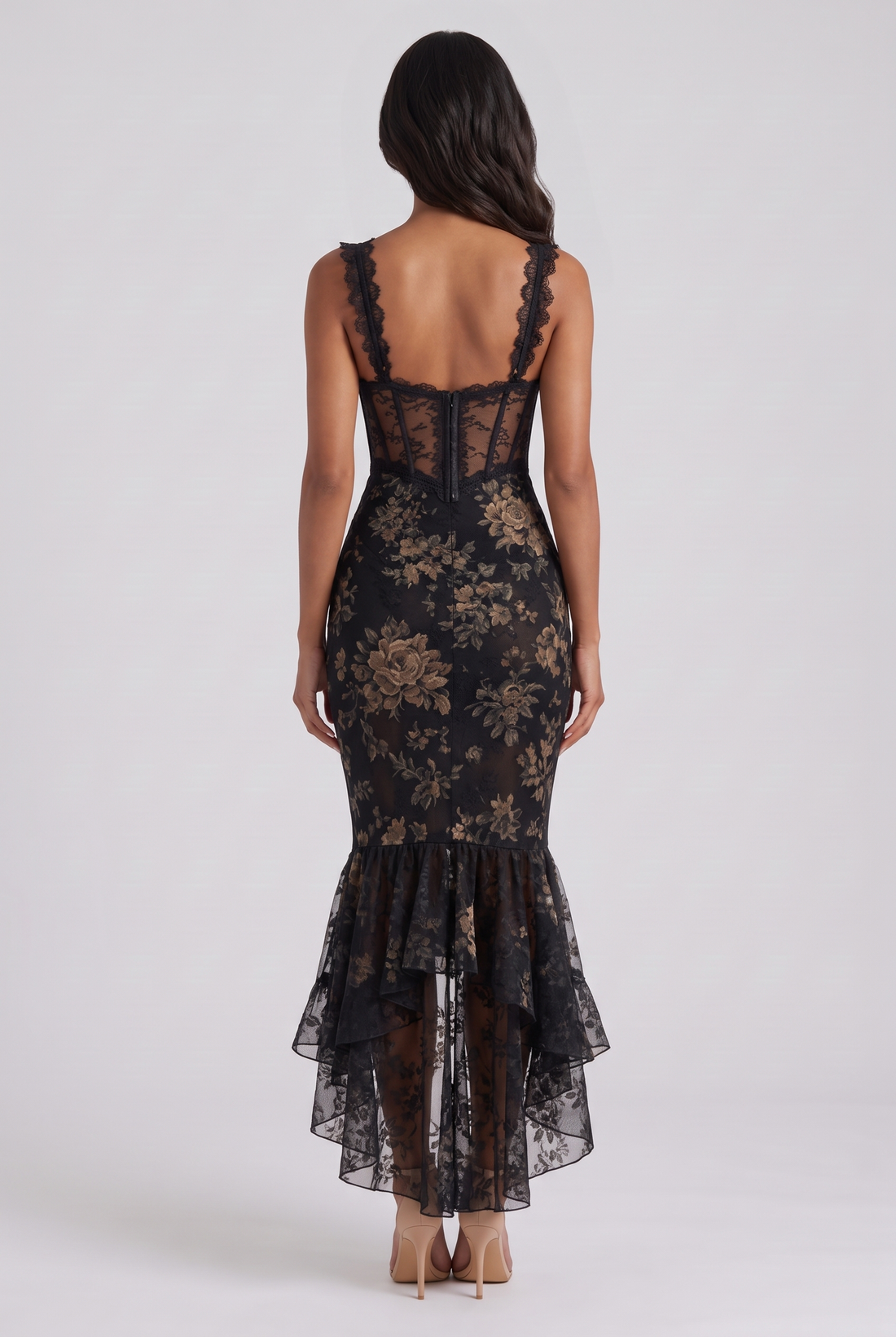 Elsa Midi Dress - Black