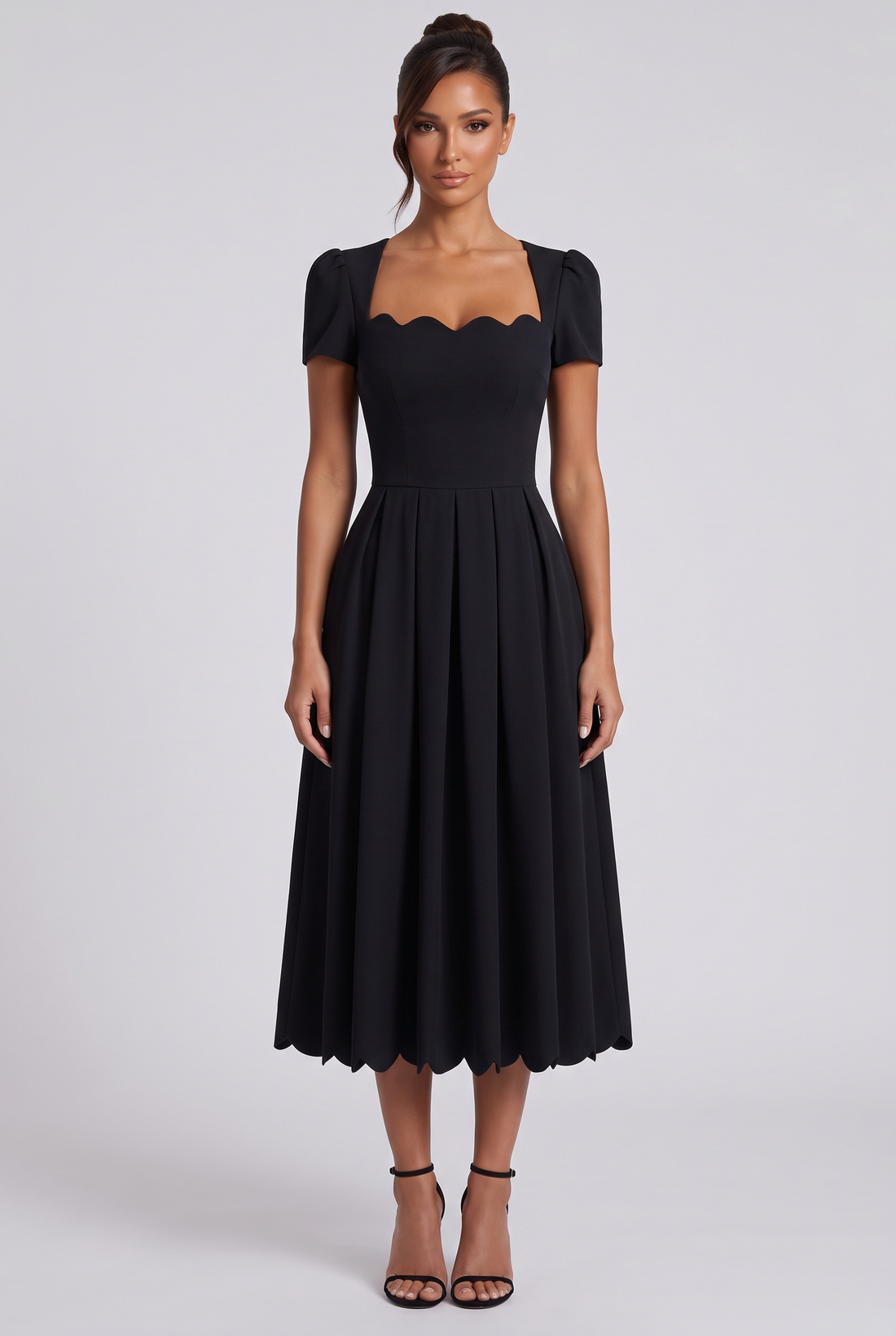 Irina Midi Dress - Black