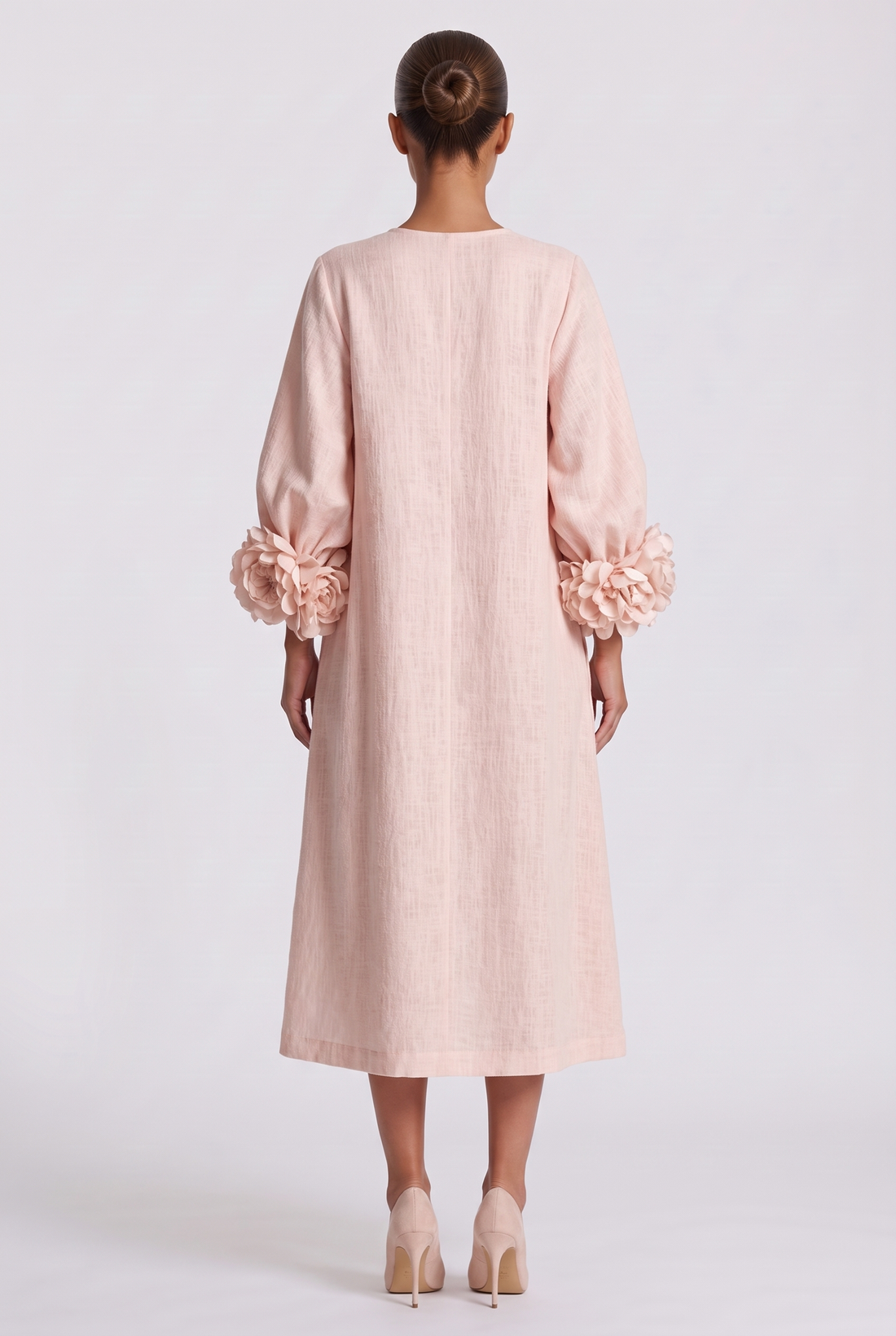 Roseline Midi Dress - Pink