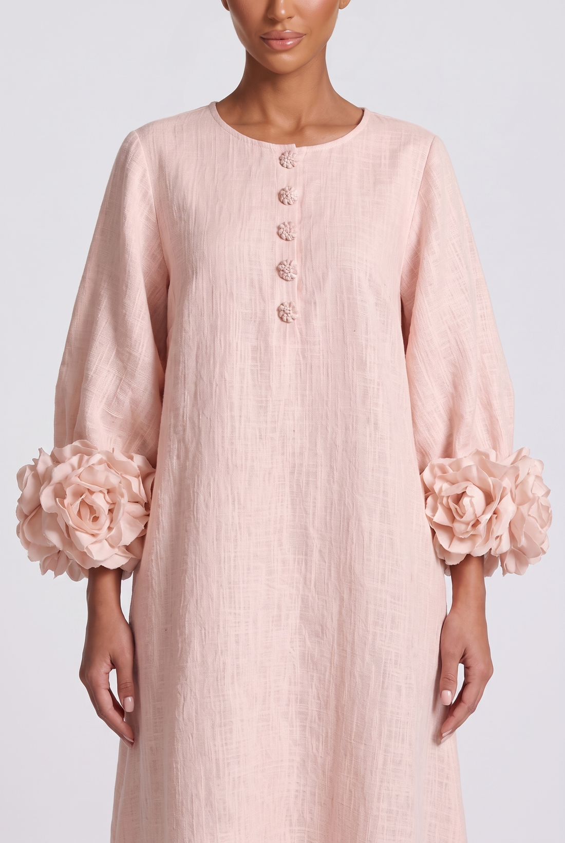 Roseline Midi Dress - Pink