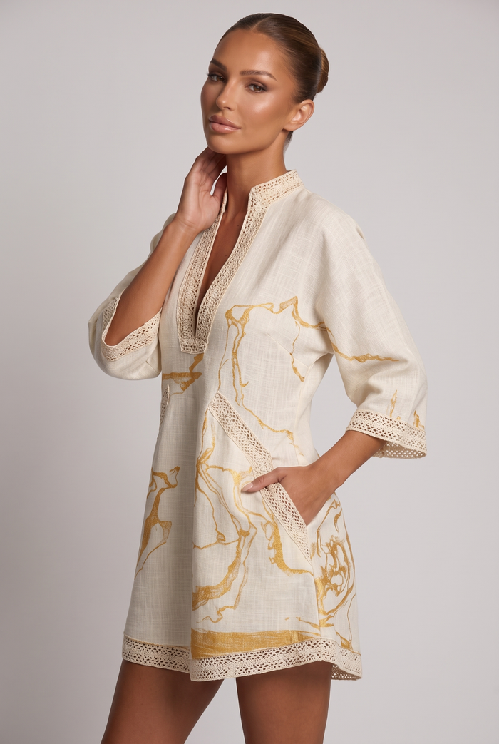Giulia Mini Dress - Ivory