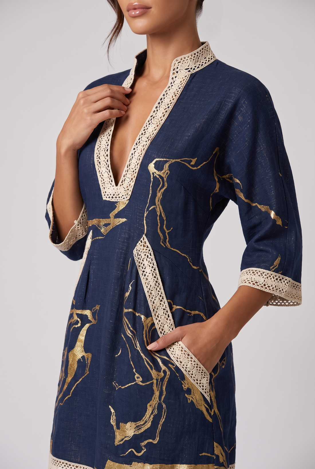 Giulia Mini Dress - Navy