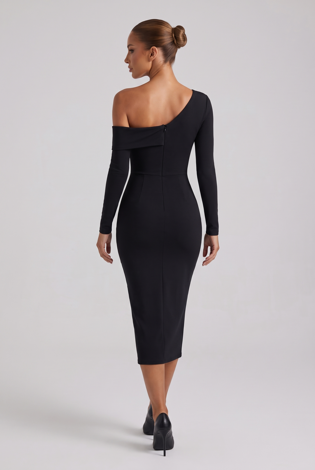 Kaia Midi Dress - Black