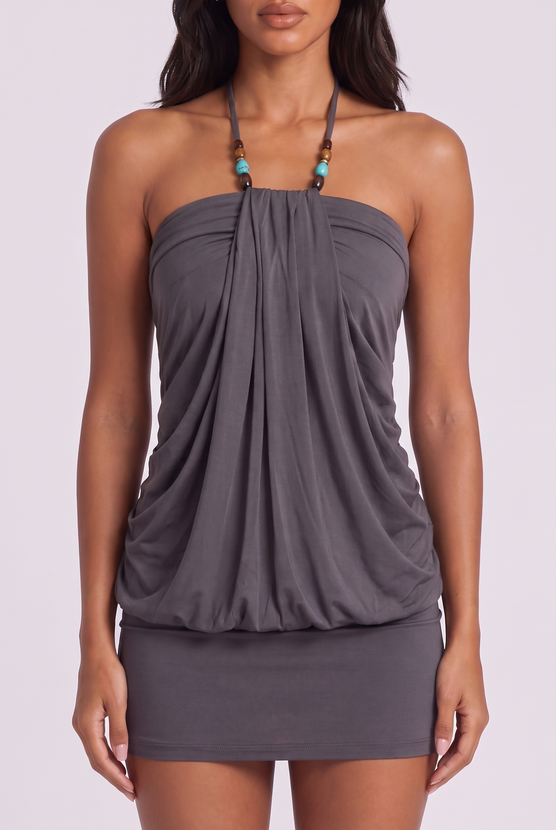 Talia Mini Dress - Grey