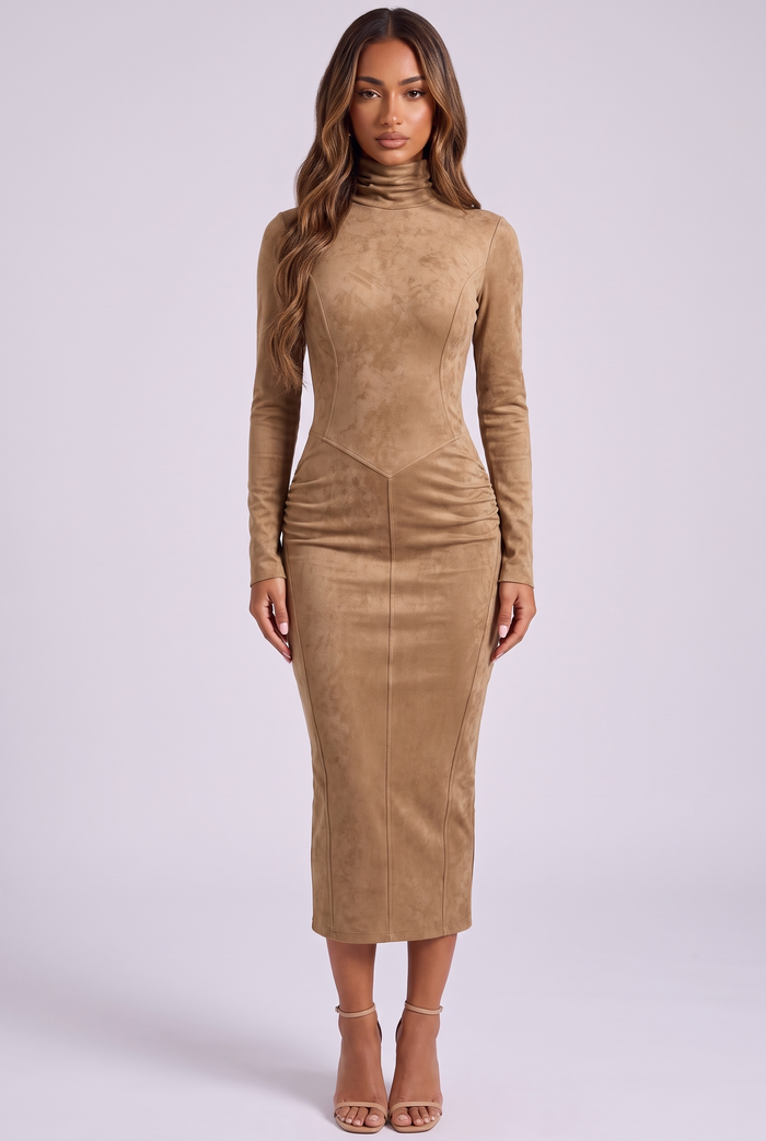 Suzanne Midi Dress - Camel