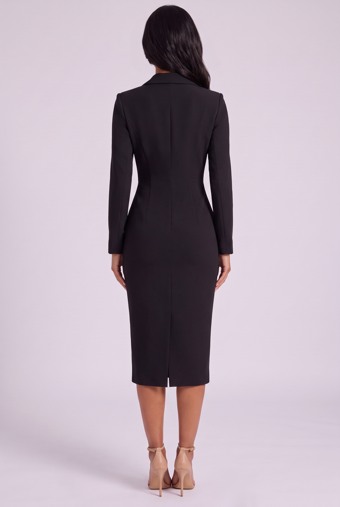 Blair Midi Dress - Black