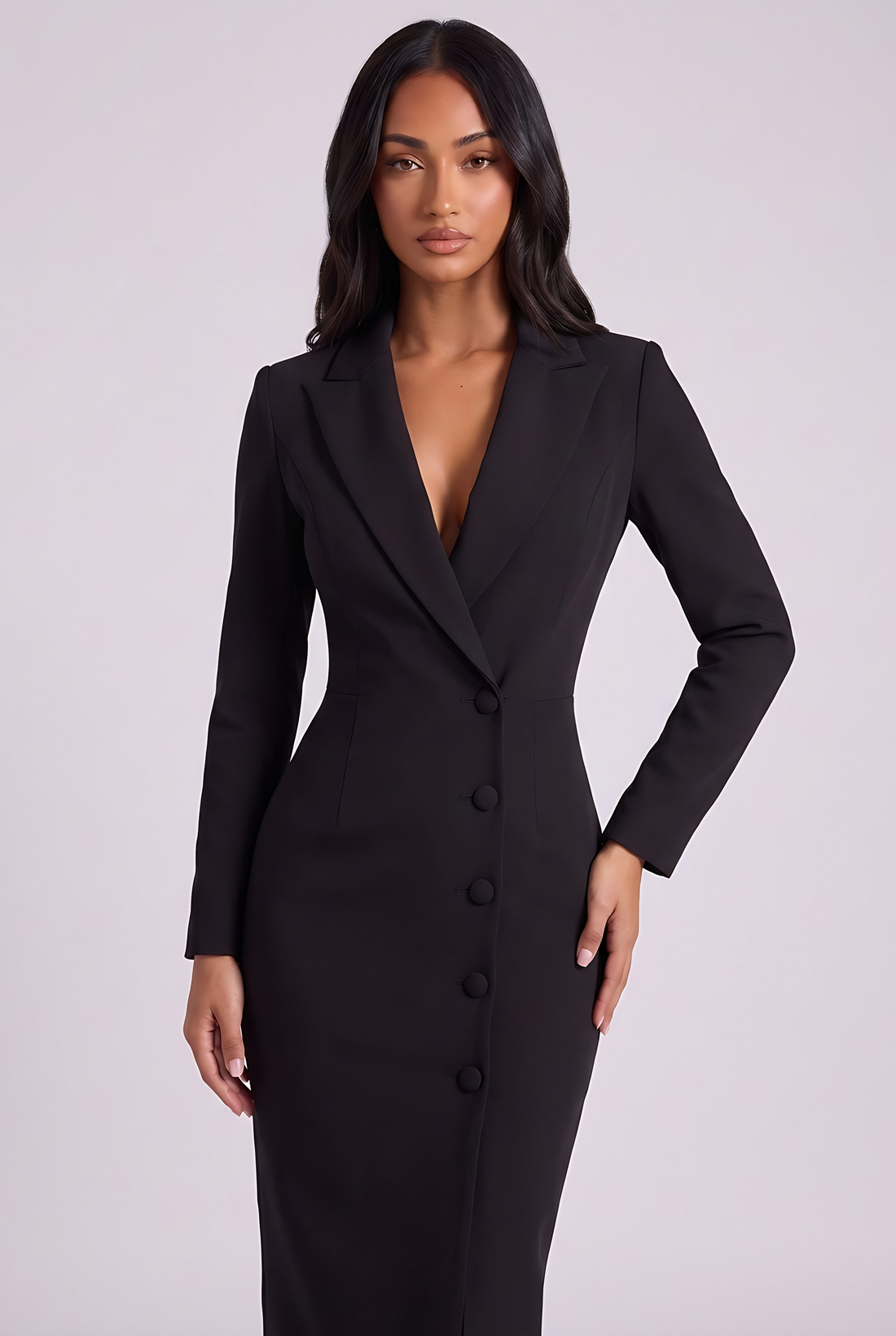 Blair Midi Dress - Black